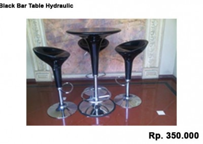 Black Bar Table Hydraulic