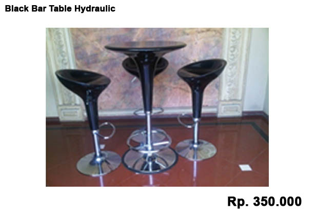 Black Bar Table Hydraulic