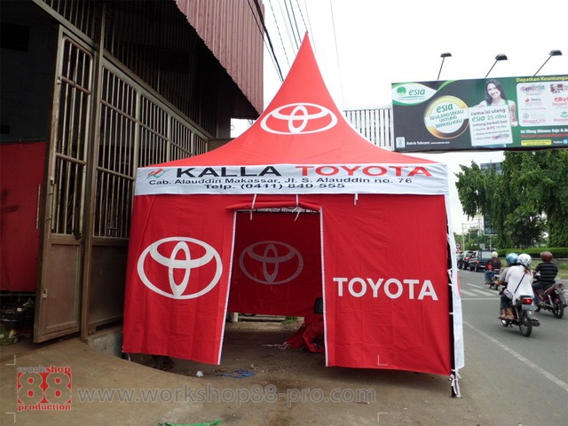 Tenda Display Promosi Kalla Toyota @ Makassar Info 08165441454