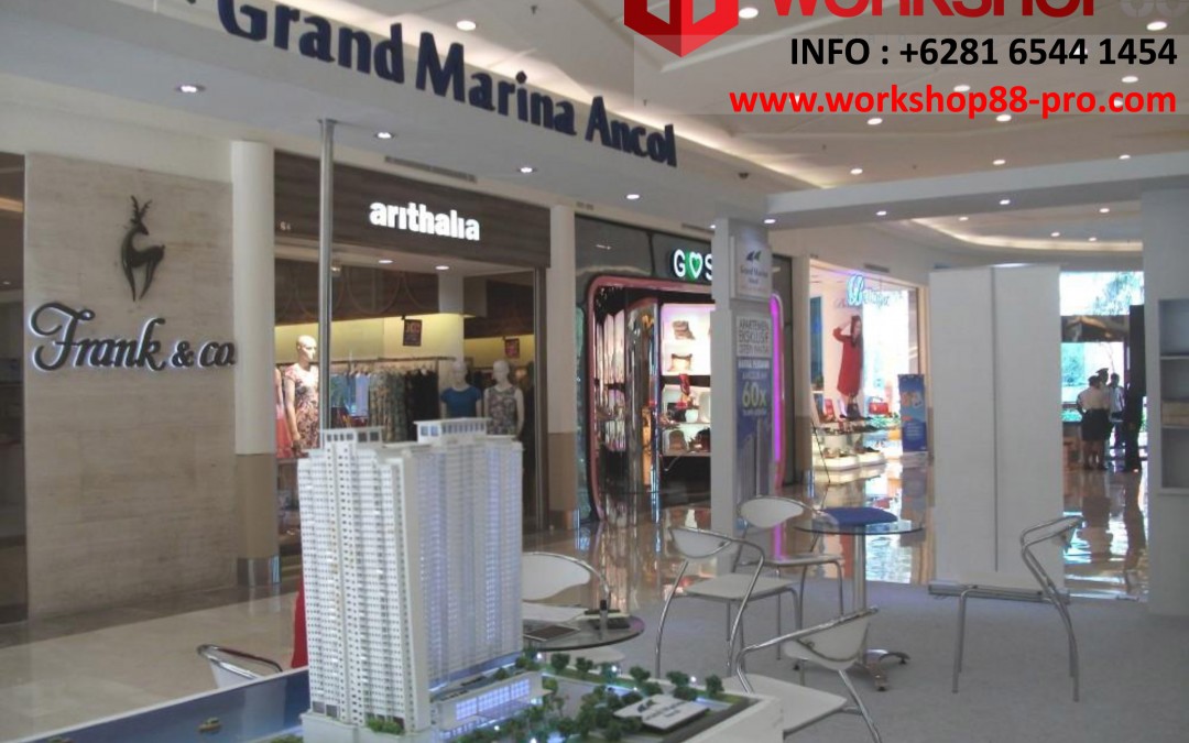 Booth Stand Pameran Properti Grand Marina Ancol di Mall Galaxy Surabaya info www.workshop88-pro.com