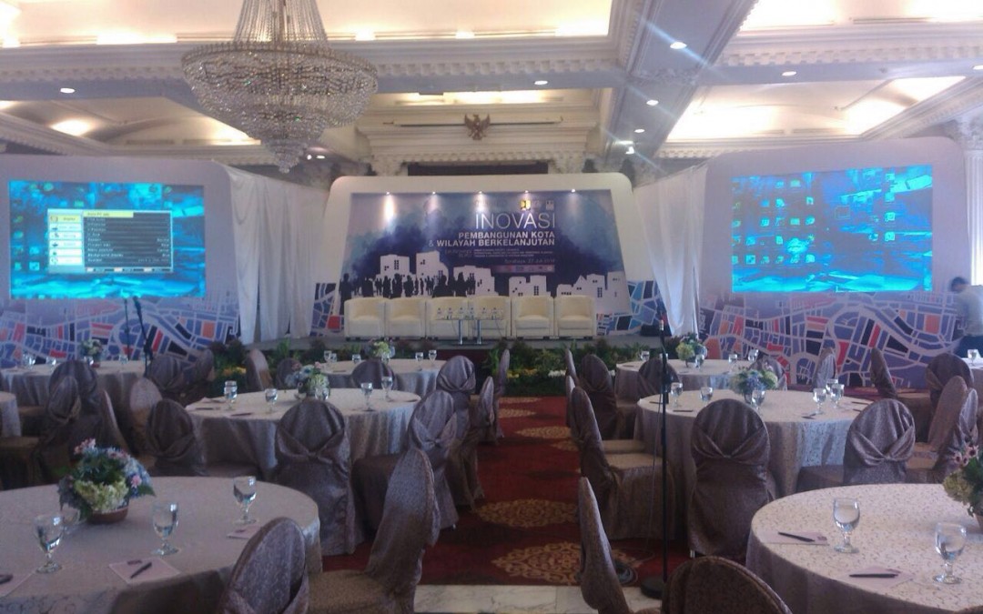 Jasa Panggung Event Surabaya di Press Conference Habitat III