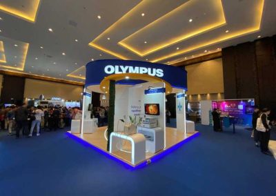 Project Highlight : Precision and Excellence in Singapore Olympus Booth 6 x 6 meter