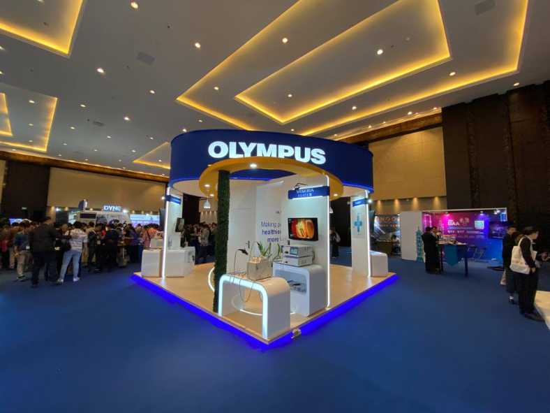 Project Highlight : Precision and Excellence in Singapore Olympus Booth 6 x 6 meter