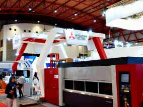 Pembuatan Booth Mitsubishi Electric di Manufacturing Expo di JIEXPO Info WA +628.2131.036.888