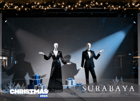 Dekorasi Window Display Mall Untuk Natalan di Surabaya