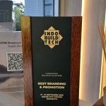 Best Branding and Promotion Award IndoBuildTech Surabaya 2025 received by Workshop88 Exhibition Booth Contractor